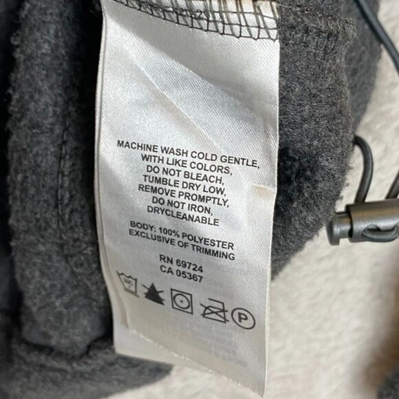 Columbia Mens Jacket Large Full-Zip Fleece Stand Collar Gray Outdoors Cozy - Picture 7 of 12